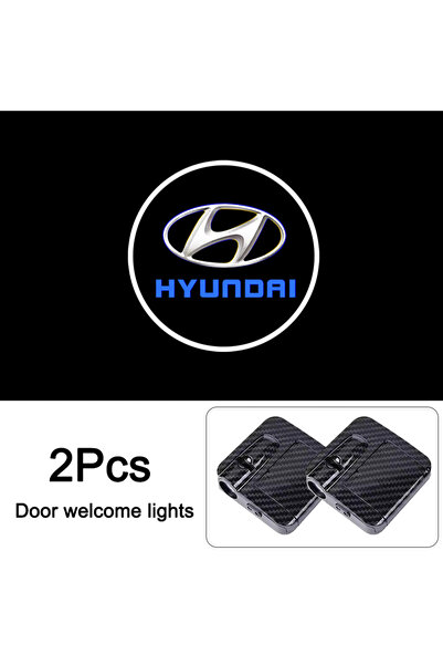 Choice1 قطعتان من مصابيح عرض شعار الترحيب LED عالية الدقة لأبواب سيارات هيوند...