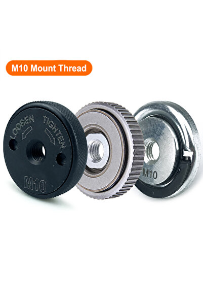 Choice7 طقم صواميل شفة داخلية وخارجية لجلاخة الزاوية M10-123، بخيط M14/10، مع...