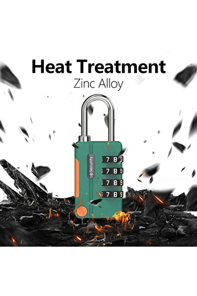 Choice قفل أخضر بدون مفتاح برقم سري مكون من 4 أرقام، مناسب للسفر، خفيف الوزن،...