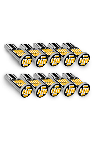 Choice 10 مصابيح إشارة انعطاف LED صفراء، T10 4014، 26 شريحة، أبيض/كهرماني/أزر...