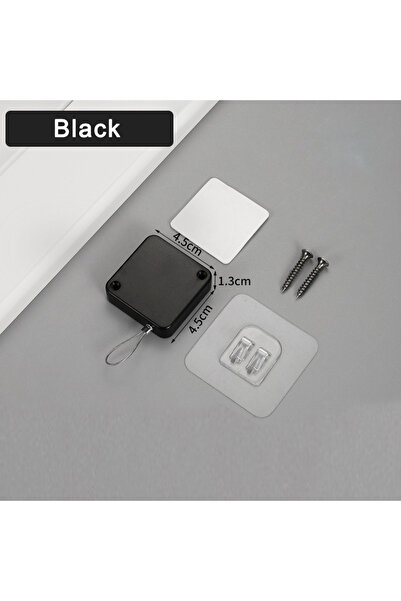 Choice جهاز إغلاق باب أوتوماتيكي بمستشعر أسود اللون، قطعة واحدة، بدون ثقب، مز...