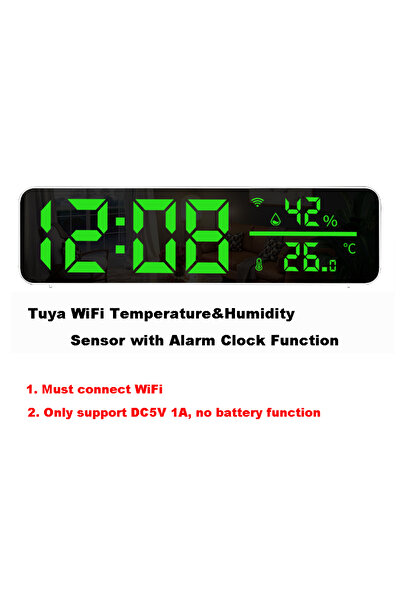 Choice5 DC5V WiFi Tuya Zigbee or WiFi Temperature Humidity Sensor Home Connec...