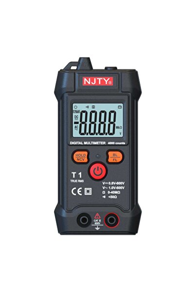 Choice جهاز قياس متعدد رقمي صغير ذكي أسود اللون، بقياس RMS يصل إلى 4000 عد، و...