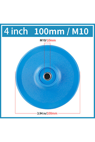 Choice3 قرص صنفرة M10 مقاس 4 بوصات، وسادة دعم، وسادة تلميع ذاتية اللصق مقاس 3...