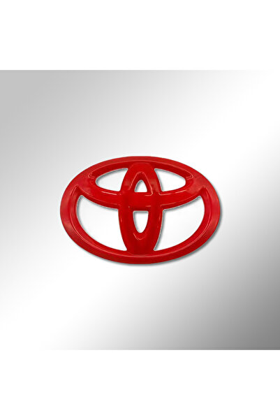 Choice4 ملصق شعار تويوتا الأحمر على عجلة القيادة، قطعة واحدة، مصنوع من مادة A...