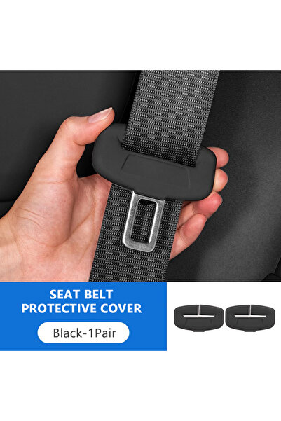 choice2 واقي مشبك حزام الأمان من قطعتين، أسود اللون، من SEAMETAL، غطاء حماية ...