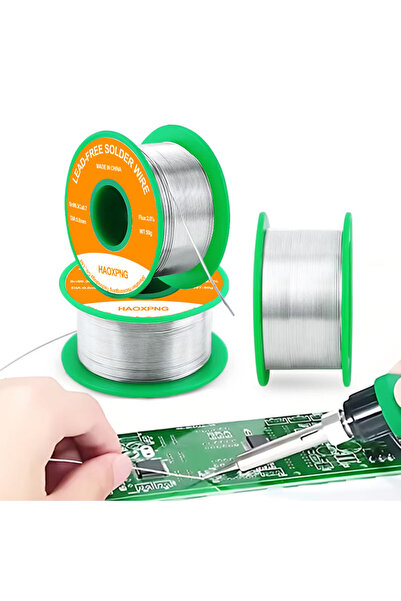 Choice3 سلك لحام خالٍ من الرصاص بقطر 0.8 مم ووزن 50 غرام، ذو قلب تدفق، درجة ح...