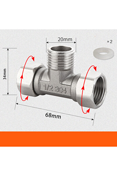 Choice4 صمام تحويل المرحاض الفضي 5، محول من الفولاذ المقاوم للصدأ، صمام على ش...