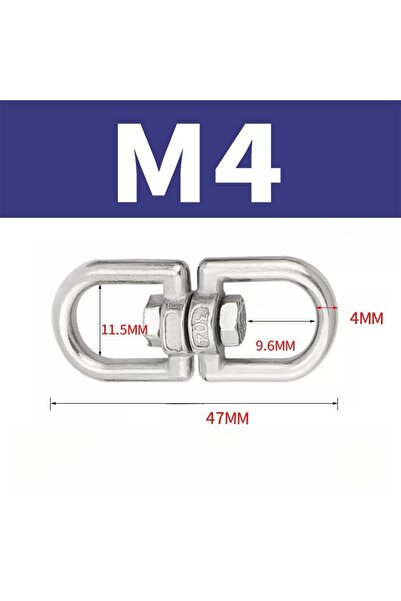 Choice M4-1Pcs M4 M5 M6 M8 M10 Rotating Universal Ring 8 Shape Unloading Shac...