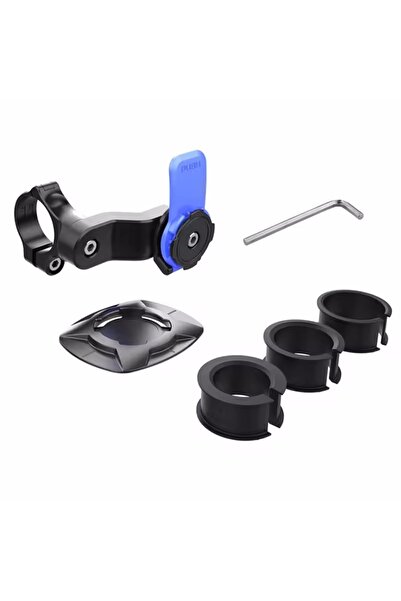 Choice حامل هاتف أزرق اللون يُثبّت على مقود الدراجة النارية، قابل للدوران 360...