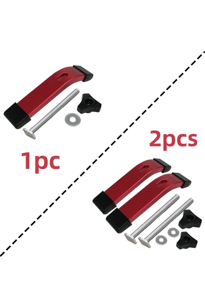 Choice 1pc Red Woodworking Table Aluminum Alloy Quick Acting Hold Down Clamps...