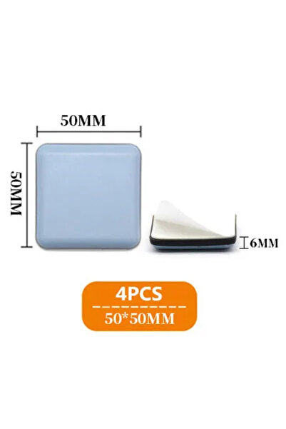 Choice Square 50x50mm 4pcs 4pcs/set Furniture Leg Slider Pads Anti Scratch Ea...