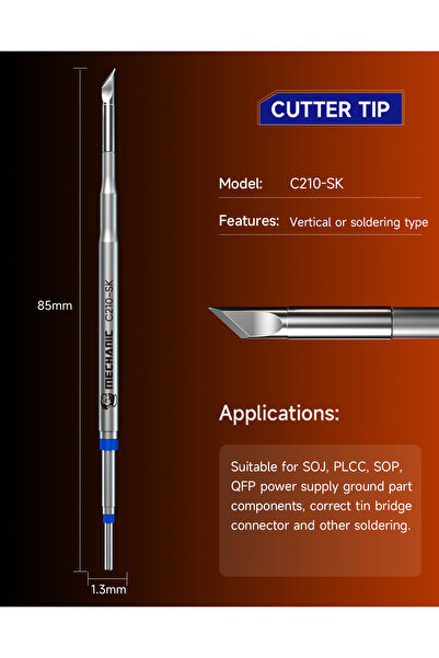 Choice1 C210 SK MECHANIC C210 K Soldering Tips Welding Iron Head for JBC Tip ...