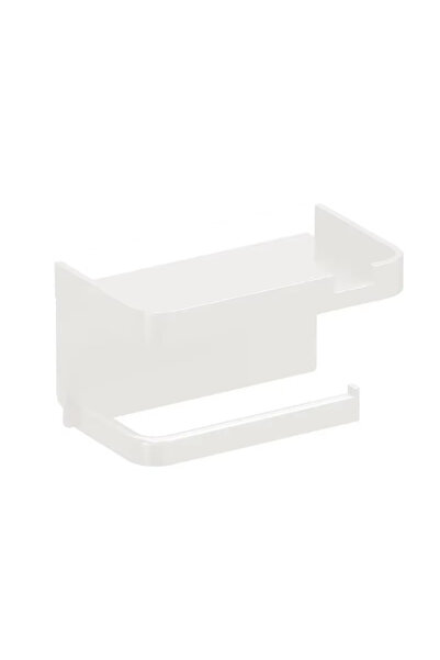 Choice رف أبيض SL، حامل ورق تواليت، رف تخزين بلاستيكي، مكان لوضع مناشف المطبخ...