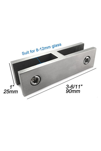 choice2 مشبك تثبيت الدرابزين H180 البحري على الحائط بالزجاج، دعامة زجاجية من ...