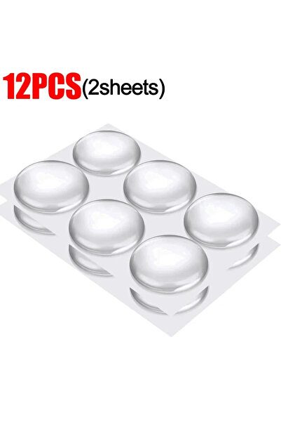 choice2 12 قطعة من سدادات الأبواب المصنوعة من السيليكون الشفاف، واقيات جدارية...