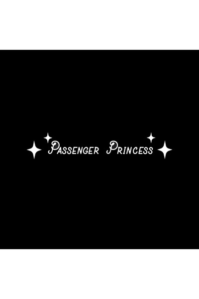 Choice 10X1.5CM WHITE Passenger Princess Star Car Mirror Stickers Decoration ...
