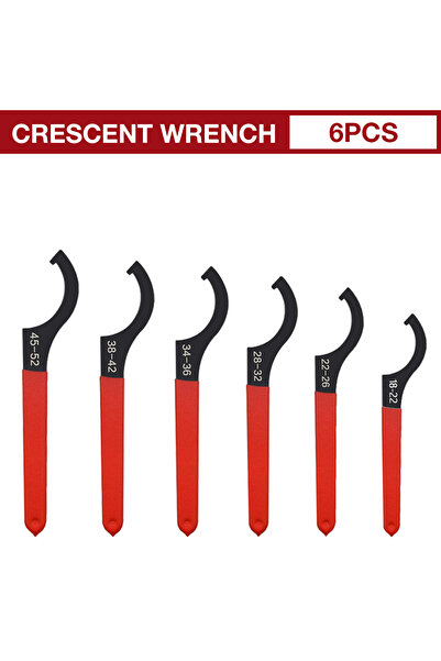 Choice مجموعة من 6 مفاتيح ربط ممتص الصدمات اللولبي، ومفاتيح ربط هلالية الشكل،...