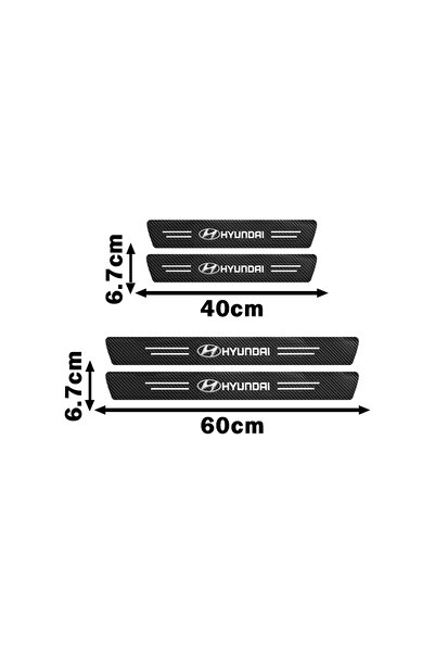 Choice1 مجموعة هيونداي مكونة من 4 قطع لحماية أبواب السيارة وعتباتها من الخدوش...