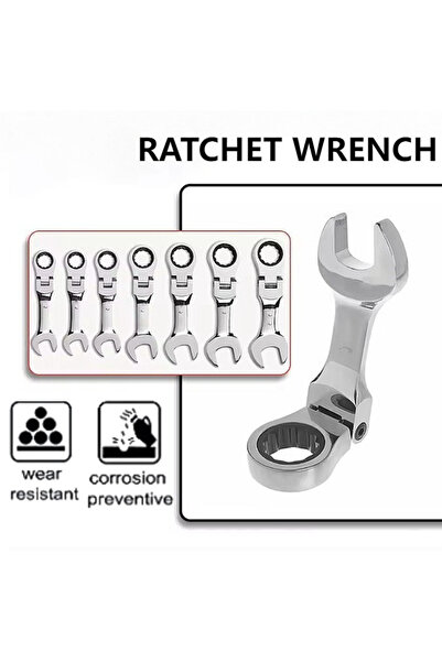 Choice4 10mm Short Handle Quick Ratchet Wrench Multi Functional Portable Shor...