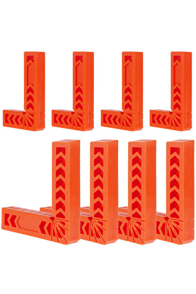 Choice orange color 8Pcs 90 Degree Positioning Squares 4/3Inch Right Angle Cl...
