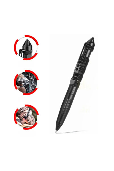Choice Black Multifunctional Tactical Pen Self Defense Anti Skid Emergency Su...