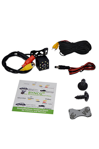 Choice Orange Car Rear View Camera 8 LED Night Vision Wide Angle HD Color Ima...