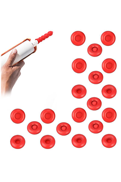 Choice 20PCS Caulking Tube Caps Sealer Glass Covered Latex Material Head Cove...