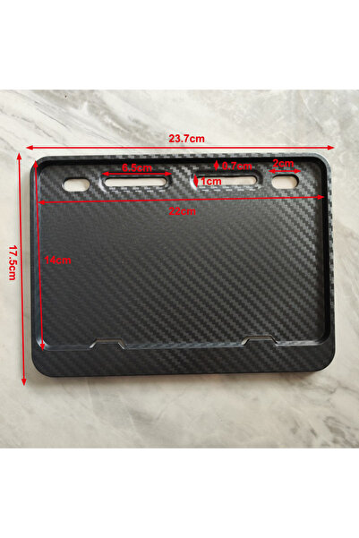 Choice A1 Black/Carbon Texture License Plate Frames License Plate Holders Uni...