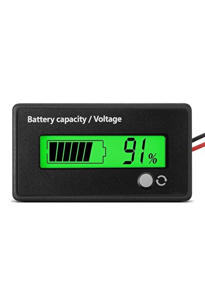 Choice1 مقياس جهد وسعة بطارية أخضر يعمل بتيار مستمر 12 فولت، 24 فولت، 36 فولت...