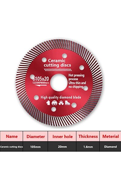 Choice 105mm 105mm Turbo Diamond Saw Blade Disc Porcelain Tile Ceramic Granit...