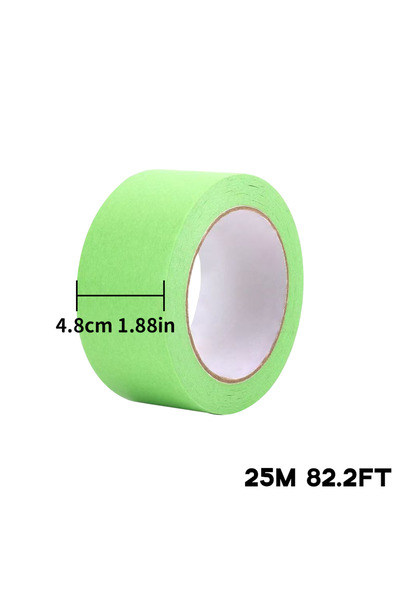 Choice4 شريط لاصق أخضر للدهان، 25 متر، 48 مم × 25 متر، شريط لاصق أخضر للجدران...