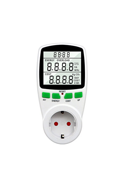 Choice1 EU Plug Power Meter 220V Digital Voltage Wattmeter LCD Electricy Cump...