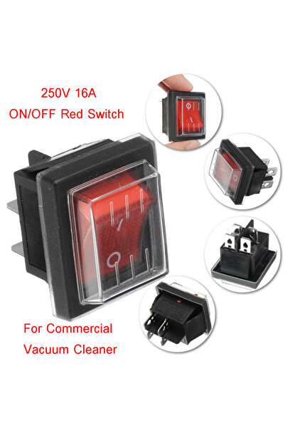 Choice 1PC 36x29mm 250V SPST 4 Pin Waterproof Boat Rocker Switch For Industri...