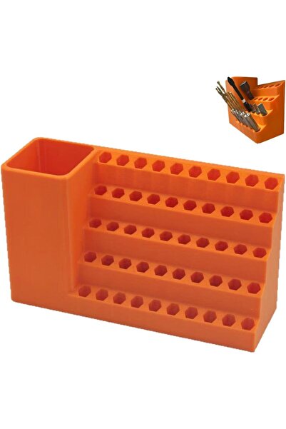 Choice صندوق تخزين رؤوس مفكات سداسية بـ 50 فتحة، حامل رؤوس مفكات صدمية مقاس 1...