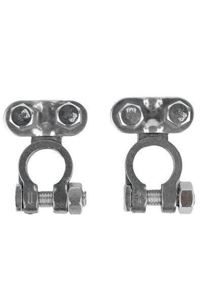 Choice موصلات طرفية فضية اللون، قطعتان، 12 فولت، لبطاريات السيارات والشاحنات ...