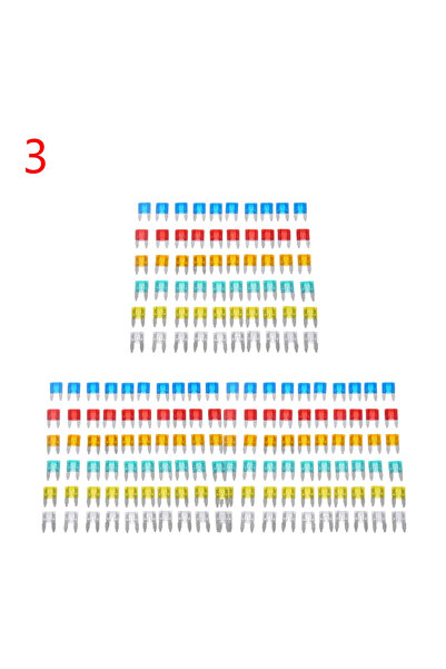 Choice1 VODOOL 180pcs 60-300Pcs Mini Car Fuses for Cars Blade Automotive Fuse...