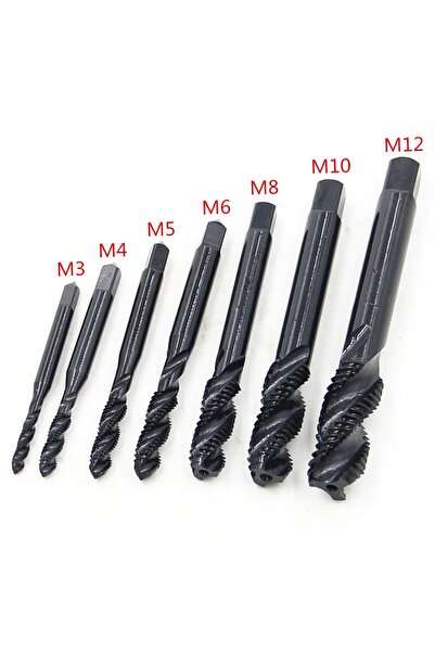 Choice 7pc nitriding tap 7pc High-speed Steel 6542 Nitrided Spiral Groove M3-...