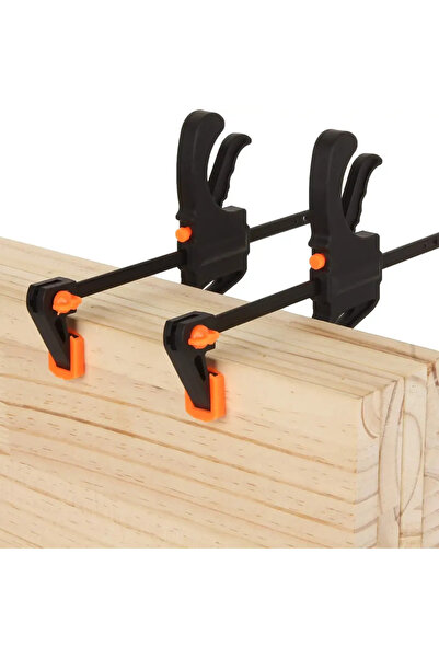 Choice مشبك تثبيت قضيب النجارة 4 بوصة، 5 قطع (5/2 قطعة) - مشبك تحرير سريع بسق...