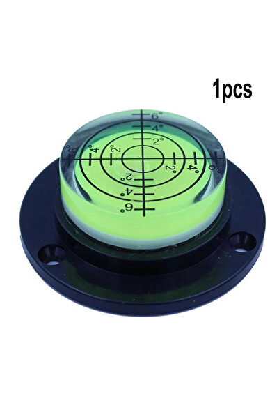 Choice أسود وأخضر 1 قطعة 50 × 12 مم مستوى فقاعة أفقي دائري عالي الدقة مستوى ف...