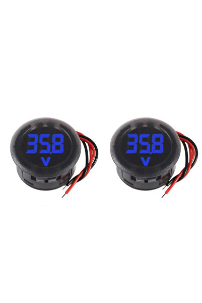 Choice1 مقياس جهد السيارة LED رقمي، أزرق، 2/4 قطع، تيار مستمر 4-100 فولت، مقا...