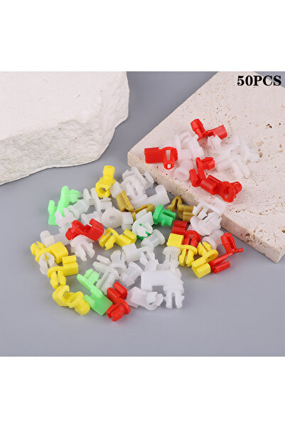 Choice 50 قطعة من مشابك تثبيت قضيب قفل باب السيارة العالمية، مثبتات مقبض جانب...