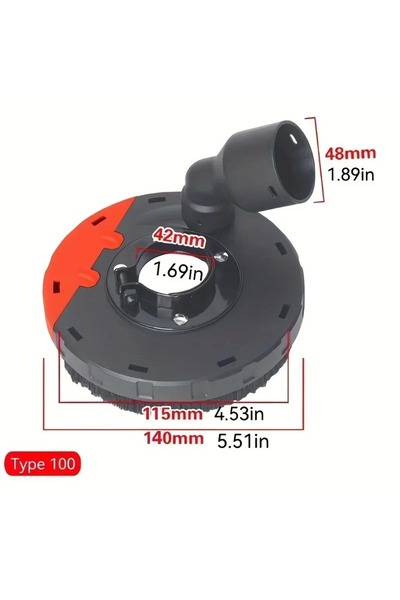 Choice غطاء غبار لجلاخة الزاوية من النوع 100، غطاء غبار لطحن وقطع الأسطح في ج...