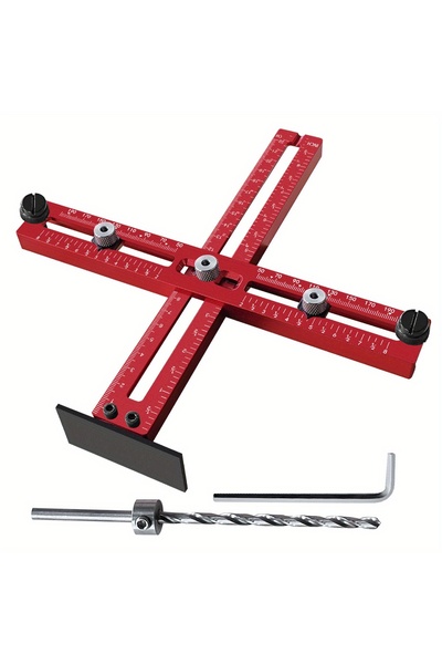 Choice 1pc 1 Set Aluminum Cabinet Handle Jig Adjustable Punch Locator Tool Me...