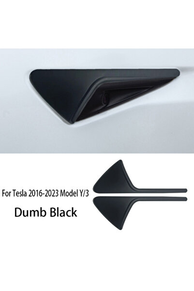 Choice غطاء حماية كاميرا جانبية أسود غير لامع لسيارة تسلا موديل 3/Y، غطاء تزي...