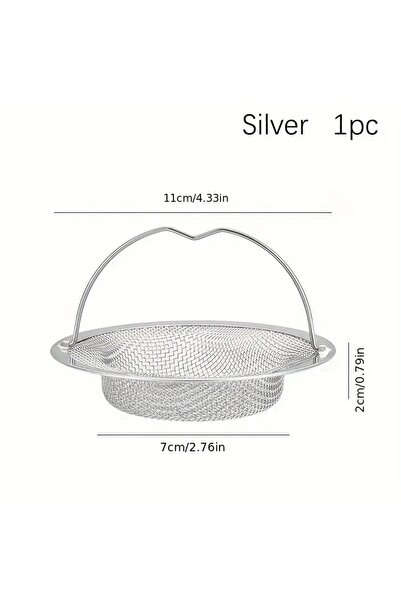Choice مصفاة حوض مطبخ رمادية فاتحة اللون، قطعة واحدة، مقاس 110 مم، مع مقبض، م...