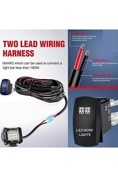 Choice طقم أسلاك توصيل شريط إضاءة LED أحادي السلك، 14AWG شديد التحمل، 12 فولت...