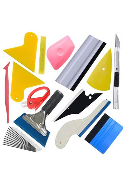 Choice1 B-23pcs Professional Car Wrap Tool Kit - Vinyl Application Set with S...
