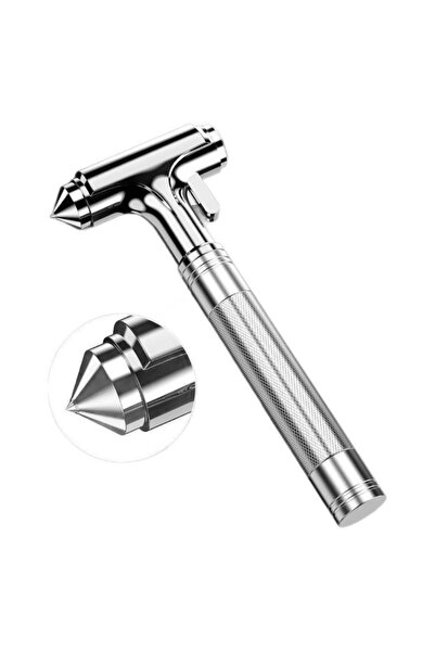 Choice Silver Car Safety Hammer Car Window Breaker Emergency Hammer with Seat...