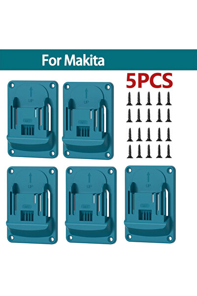 Choice1 حامل أدوات كهربائية جداري لماكيتا، 5 قطع، مناسب لبطاريات ماكيتا 18 فو...
